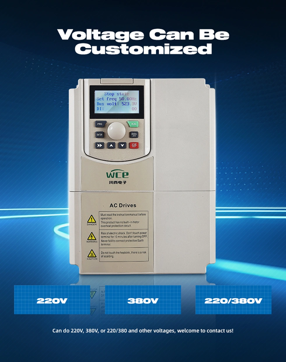 Single Phase Input VFD for AC Motor